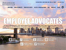 Tablet Screenshot of nyemployeelaw.com